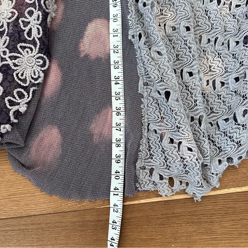 Anthropologie Aratta Silent Journey Black and Gray Patchwork Maxi Skirt - Picture 11 of 11